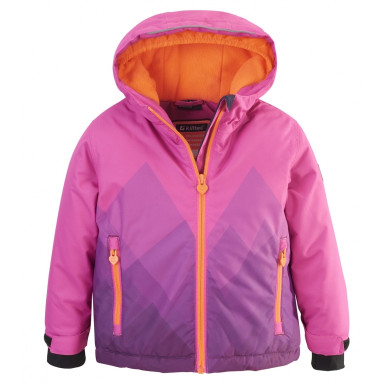 Killtec Winter Jacket KW 106 (windproof, waterproof, snow guard, PFC-free) neon pink toddlers